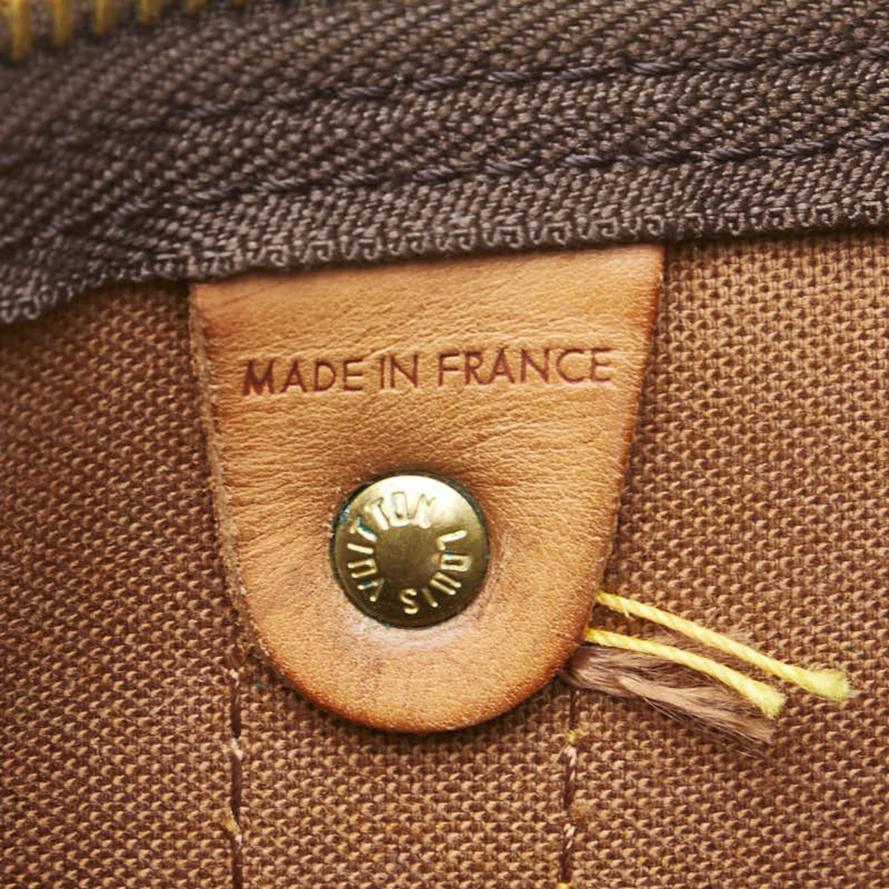 LOUIS VUITTON Brown Monogram Leather Keepall 50 Boston Bag - Picture 15 of 16